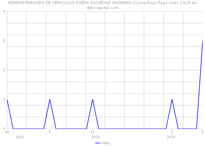 ADMINISTRADORA DE VEHICULOS AVESA SOCIEDAD ANONIMA (Costa Rica) Page visits 2024 
