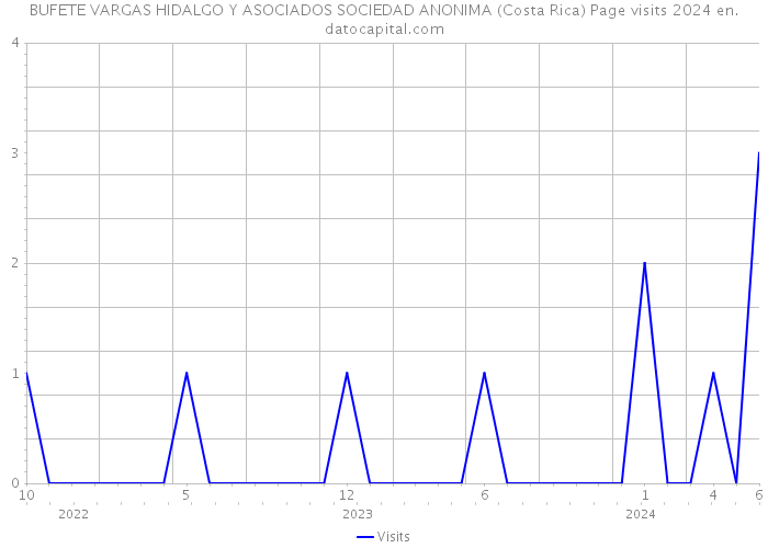 BUFETE VARGAS HIDALGO Y ASOCIADOS SOCIEDAD ANONIMA (Costa Rica) Page visits 2024 
