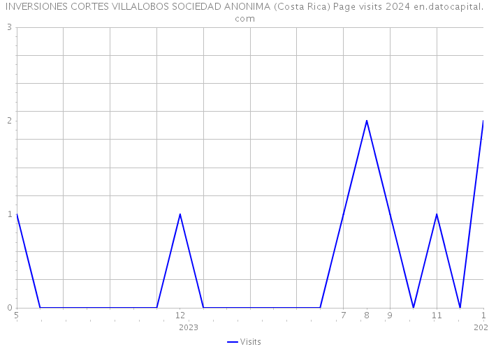 INVERSIONES CORTES VILLALOBOS SOCIEDAD ANONIMA (Costa Rica) Page visits 2024 