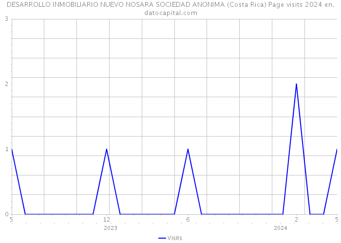 DESARROLLO INMOBILIARIO NUEVO NOSARA SOCIEDAD ANONIMA (Costa Rica) Page visits 2024 