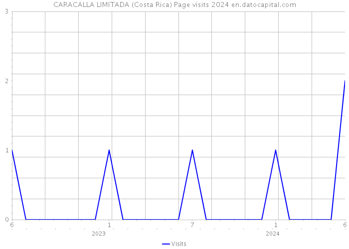 CARACALLA LIMITADA (Costa Rica) Page visits 2024 