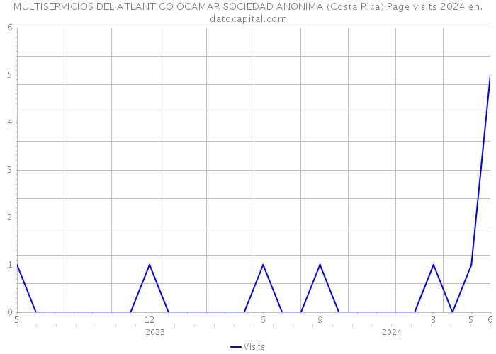MULTISERVICIOS DEL ATLANTICO OCAMAR SOCIEDAD ANONIMA (Costa Rica) Page visits 2024 