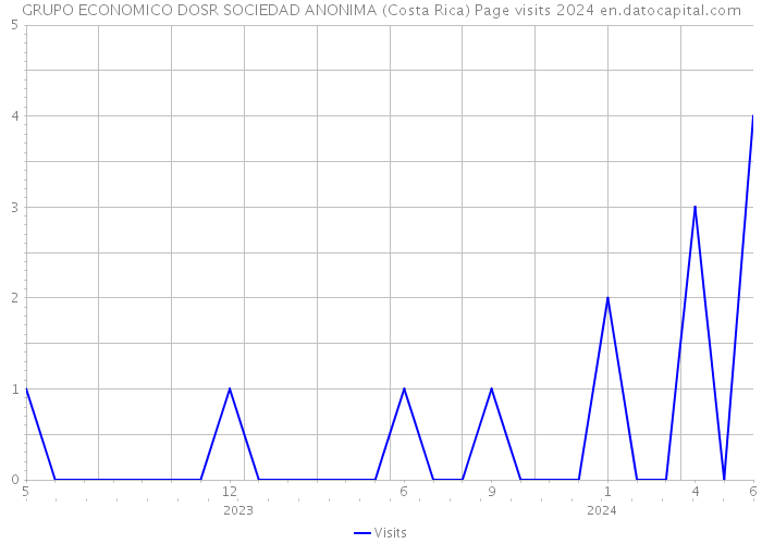 GRUPO ECONOMICO DOSR SOCIEDAD ANONIMA (Costa Rica) Page visits 2024 