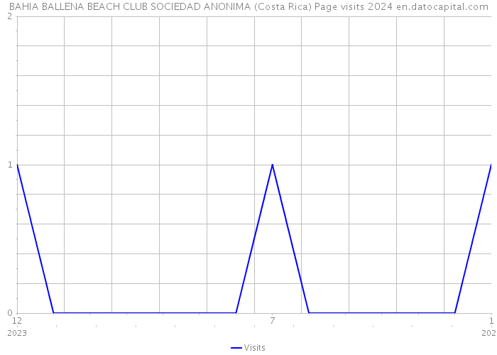 BAHIA BALLENA BEACH CLUB SOCIEDAD ANONIMA (Costa Rica) Page visits 2024 