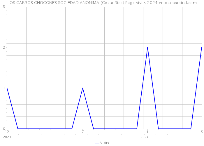 LOS CARROS CHOCONES SOCIEDAD ANONIMA (Costa Rica) Page visits 2024 