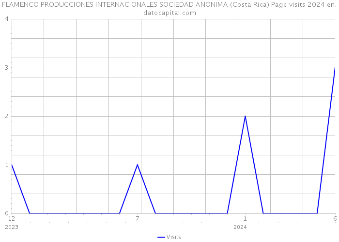 FLAMENCO PRODUCCIONES INTERNACIONALES SOCIEDAD ANONIMA (Costa Rica) Page visits 2024 