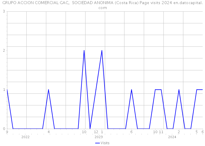 GRUPO ACCION COMERCIAL GAC, SOCIEDAD ANONIMA (Costa Rica) Page visits 2024 