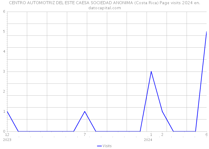 CENTRO AUTOMOTRIZ DEL ESTE CAESA SOCIEDAD ANONIMA (Costa Rica) Page visits 2024 