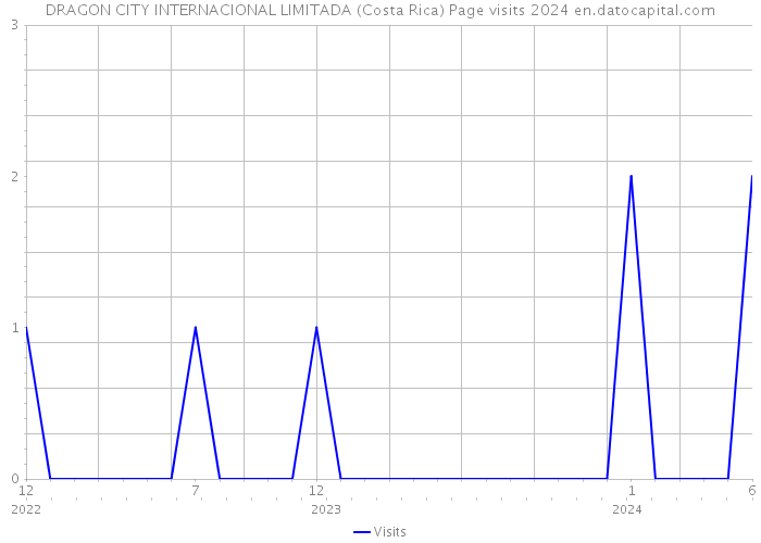 DRAGON CITY INTERNACIONAL LIMITADA (Costa Rica) Page visits 2024 