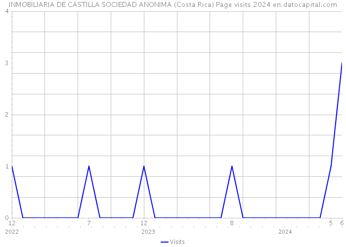 INMOBILIARIA DE CASTILLA SOCIEDAD ANONIMA (Costa Rica) Page visits 2024 
