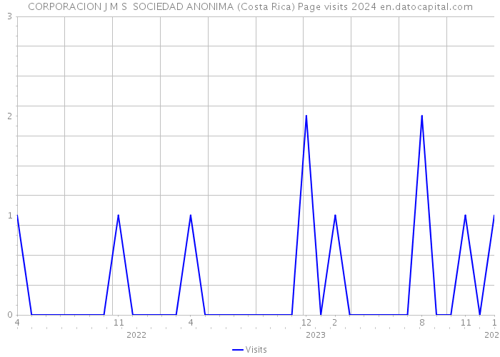 CORPORACION J M S SOCIEDAD ANONIMA (Costa Rica) Page visits 2024 
