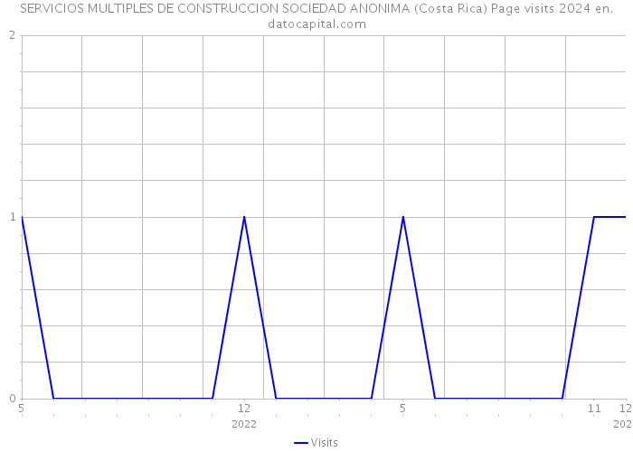 SERVICIOS MULTIPLES DE CONSTRUCCION SOCIEDAD ANONIMA (Costa Rica) Page visits 2024 