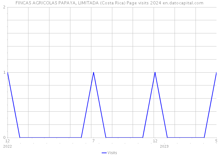 FINCAS AGRICOLAS PAPAYA, LIMITADA (Costa Rica) Page visits 2024 