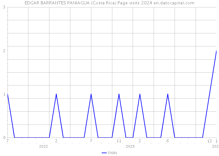EDGAR BARRANTES PANIAGUA (Costa Rica) Page visits 2024 
