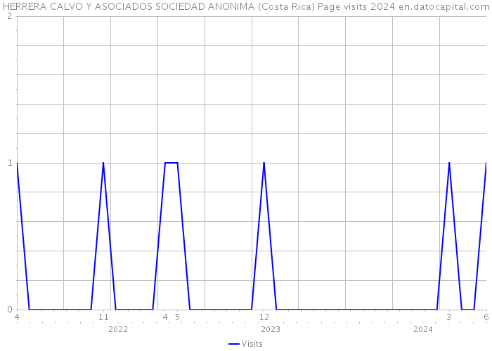HERRERA CALVO Y ASOCIADOS SOCIEDAD ANONIMA (Costa Rica) Page visits 2024 