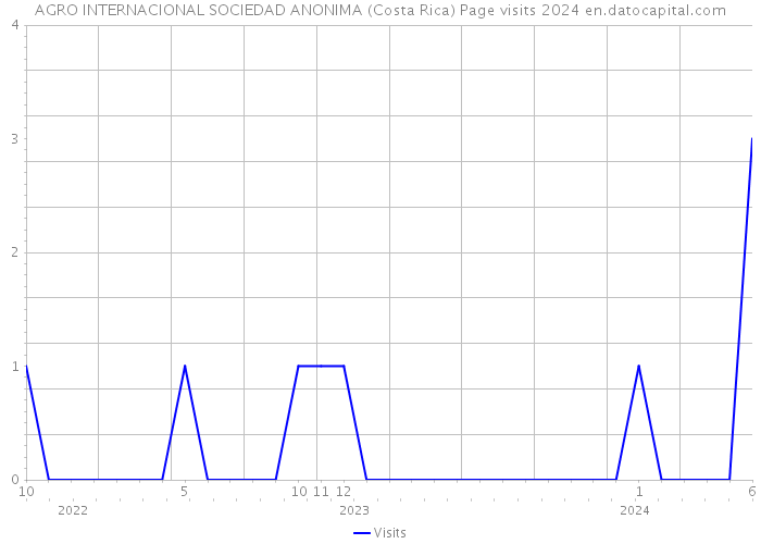 AGRO INTERNACIONAL SOCIEDAD ANONIMA (Costa Rica) Page visits 2024 