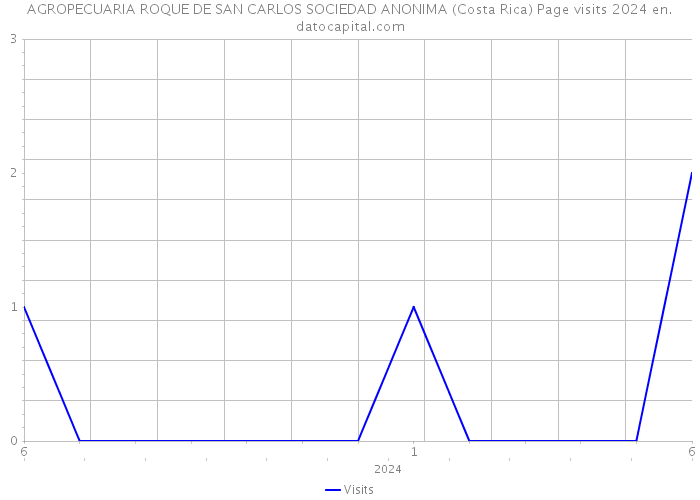 AGROPECUARIA ROQUE DE SAN CARLOS SOCIEDAD ANONIMA (Costa Rica) Page visits 2024 