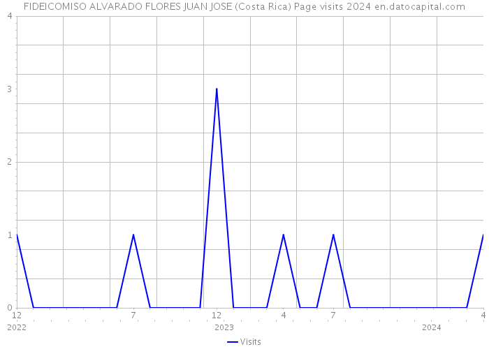 FIDEICOMISO ALVARADO FLORES JUAN JOSE (Costa Rica) Page visits 2024 