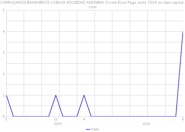 CORRUGADOS BANANEROS COBASA SOCIEDAD ANONIMA (Costa Rica) Page visits 2024 