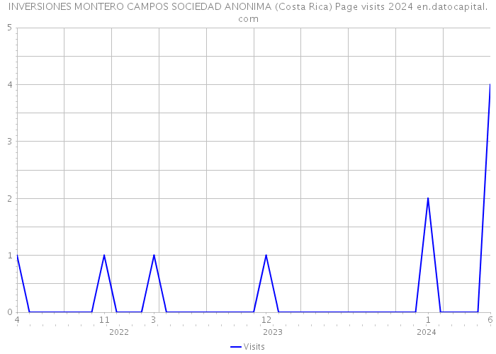 INVERSIONES MONTERO CAMPOS SOCIEDAD ANONIMA (Costa Rica) Page visits 2024 