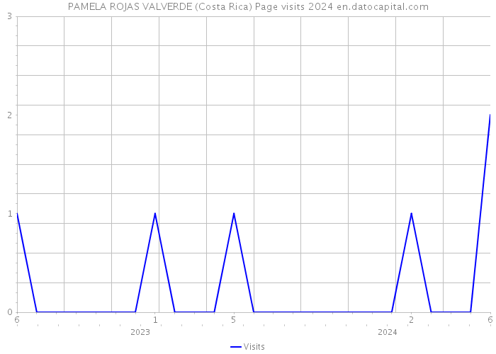 PAMELA ROJAS VALVERDE (Costa Rica) Page visits 2024 