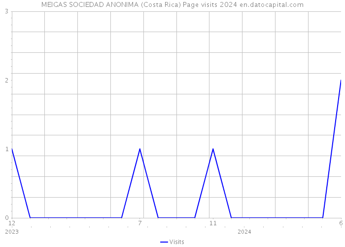 MEIGAS SOCIEDAD ANONIMA (Costa Rica) Page visits 2024 