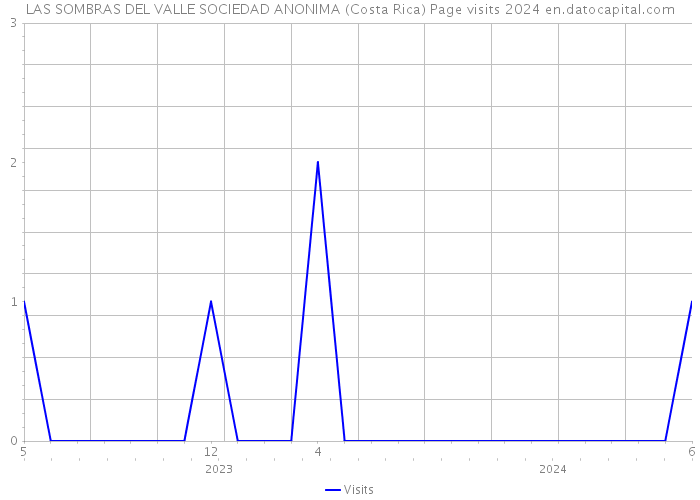 LAS SOMBRAS DEL VALLE SOCIEDAD ANONIMA (Costa Rica) Page visits 2024 