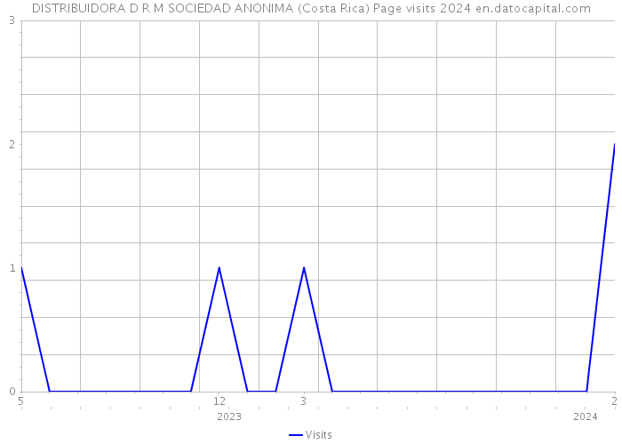 DISTRIBUIDORA D R M SOCIEDAD ANONIMA (Costa Rica) Page visits 2024 