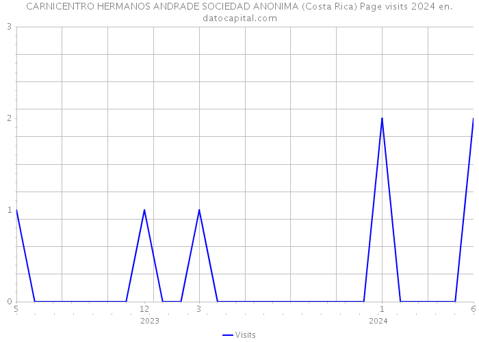 CARNICENTRO HERMANOS ANDRADE SOCIEDAD ANONIMA (Costa Rica) Page visits 2024 