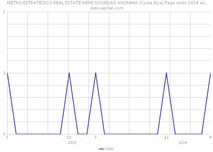 METRO ESTRATEGICO REAL ESTATE MERE SOCIEDAD ANONIMA (Costa Rica) Page visits 2024 