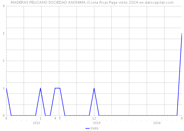 MADERAS PELICANO SOCIEDAD ANONIMA (Costa Rica) Page visits 2024 