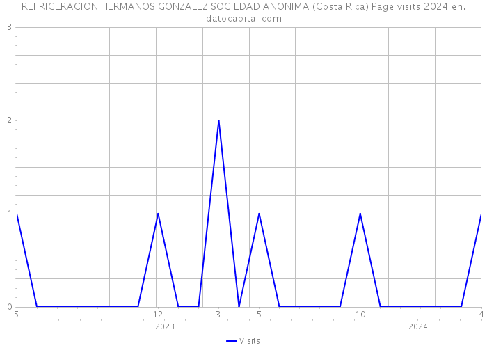 REFRIGERACION HERMANOS GONZALEZ SOCIEDAD ANONIMA (Costa Rica) Page visits 2024 