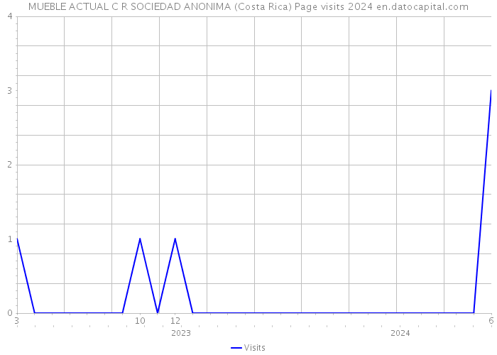MUEBLE ACTUAL C R SOCIEDAD ANONIMA (Costa Rica) Page visits 2024 