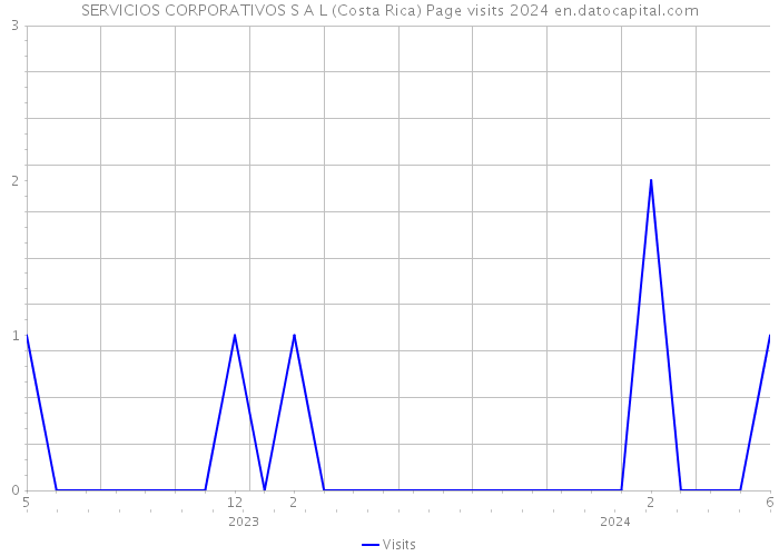 SERVICIOS CORPORATIVOS S A L (Costa Rica) Page visits 2024 
