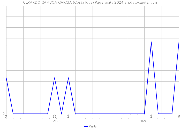 GERARDO GAMBOA GARCIA (Costa Rica) Page visits 2024 