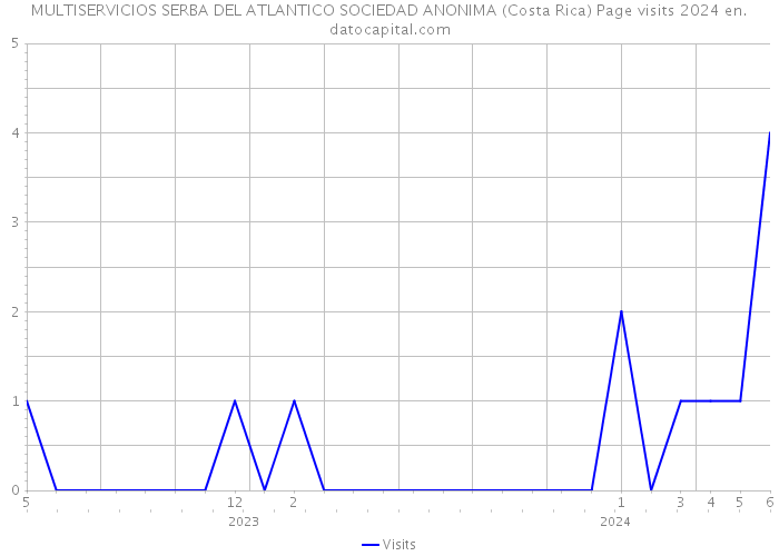 MULTISERVICIOS SERBA DEL ATLANTICO SOCIEDAD ANONIMA (Costa Rica) Page visits 2024 