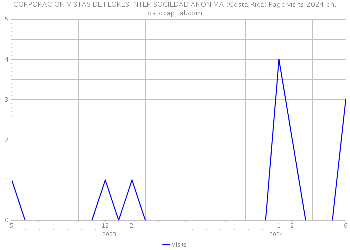 CORPORACION VISTAS DE FLORES INTER SOCIEDAD ANONIMA (Costa Rica) Page visits 2024 
