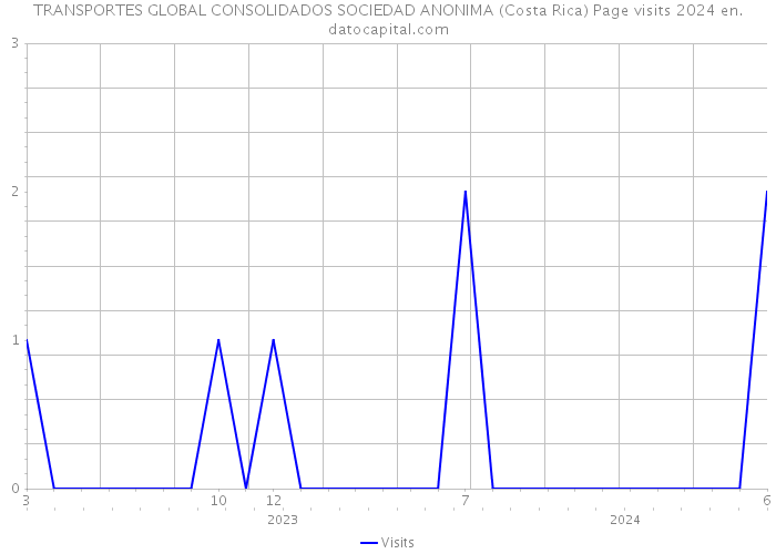 TRANSPORTES GLOBAL CONSOLIDADOS SOCIEDAD ANONIMA (Costa Rica) Page visits 2024 