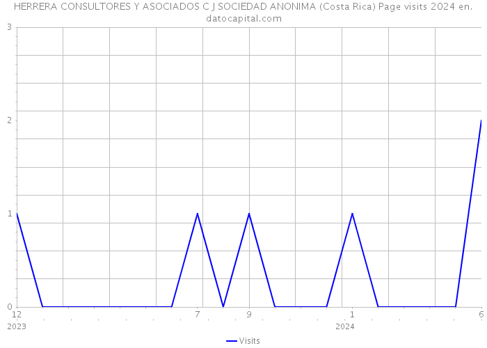 HERRERA CONSULTORES Y ASOCIADOS C J SOCIEDAD ANONIMA (Costa Rica) Page visits 2024 