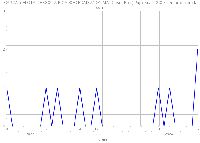 CARGA Y FLOTA DE COSTA RICA SOCIEDAD ANONIMA (Costa Rica) Page visits 2024 