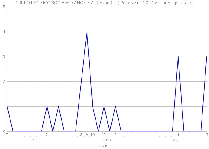 GRUPO PACIFICO SOCIEDAD ANONIMA (Costa Rica) Page visits 2024 