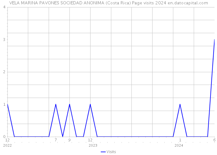VELA MARINA PAVONES SOCIEDAD ANONIMA (Costa Rica) Page visits 2024 