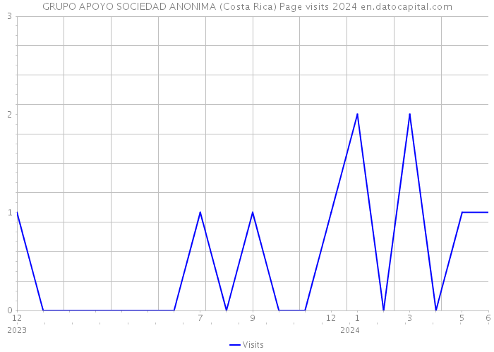 GRUPO APOYO SOCIEDAD ANONIMA (Costa Rica) Page visits 2024 