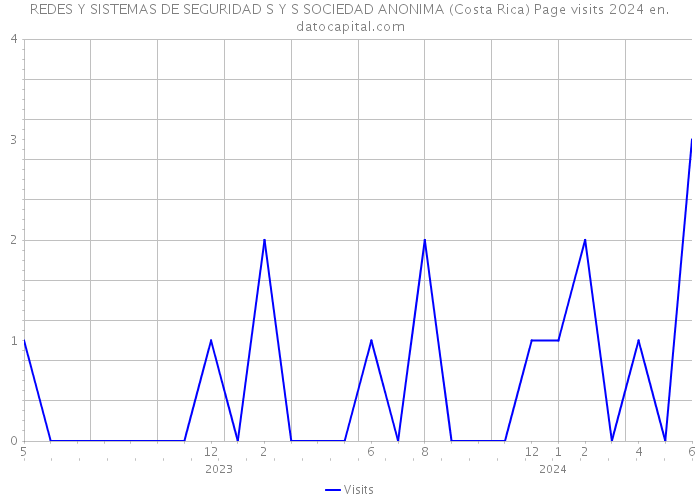 REDES Y SISTEMAS DE SEGURIDAD S Y S SOCIEDAD ANONIMA (Costa Rica) Page visits 2024 