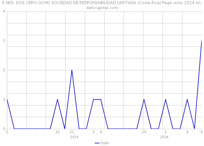 E SEIS DOS CERO OCHO SOCIEDAD DE RESPONSABILIDAD LIMITADA (Costa Rica) Page visits 2024 