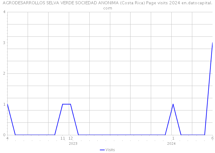 AGRODESARROLLOS SELVA VERDE SOCIEDAD ANONIMA (Costa Rica) Page visits 2024 