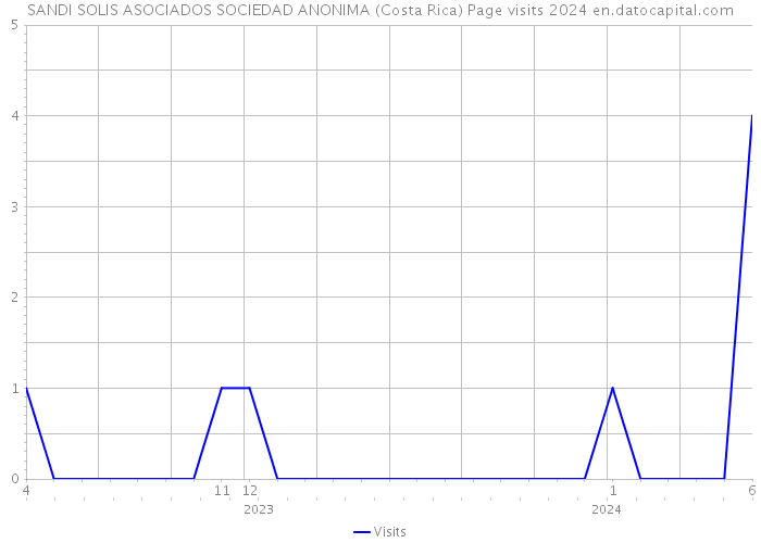 SANDI SOLIS ASOCIADOS SOCIEDAD ANONIMA (Costa Rica) Page visits 2024 