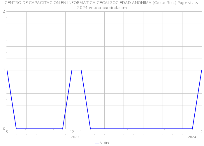 CENTRO DE CAPACITACION EN INFORMATICA CECAI SOCIEDAD ANONIMA (Costa Rica) Page visits 2024 