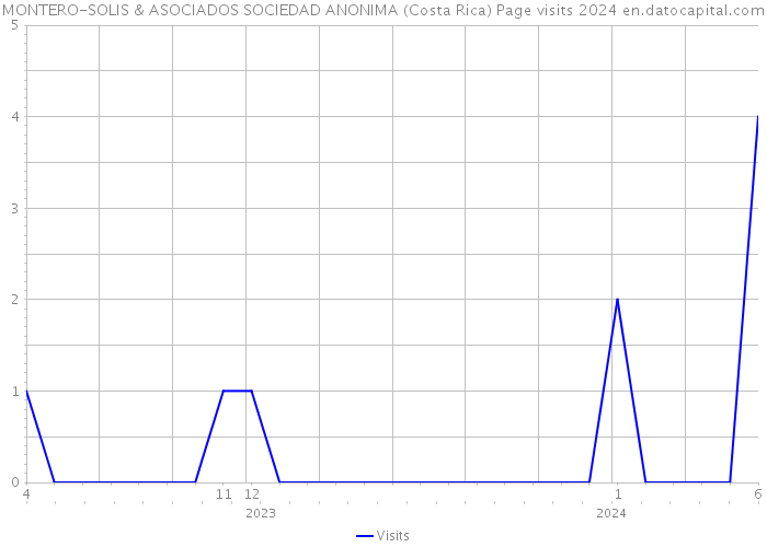MONTERO-SOLIS & ASOCIADOS SOCIEDAD ANONIMA (Costa Rica) Page visits 2024 