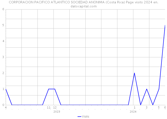 CORPORACION PACIFICO ATLANTICO SOCIEDAD ANONIMA (Costa Rica) Page visits 2024 